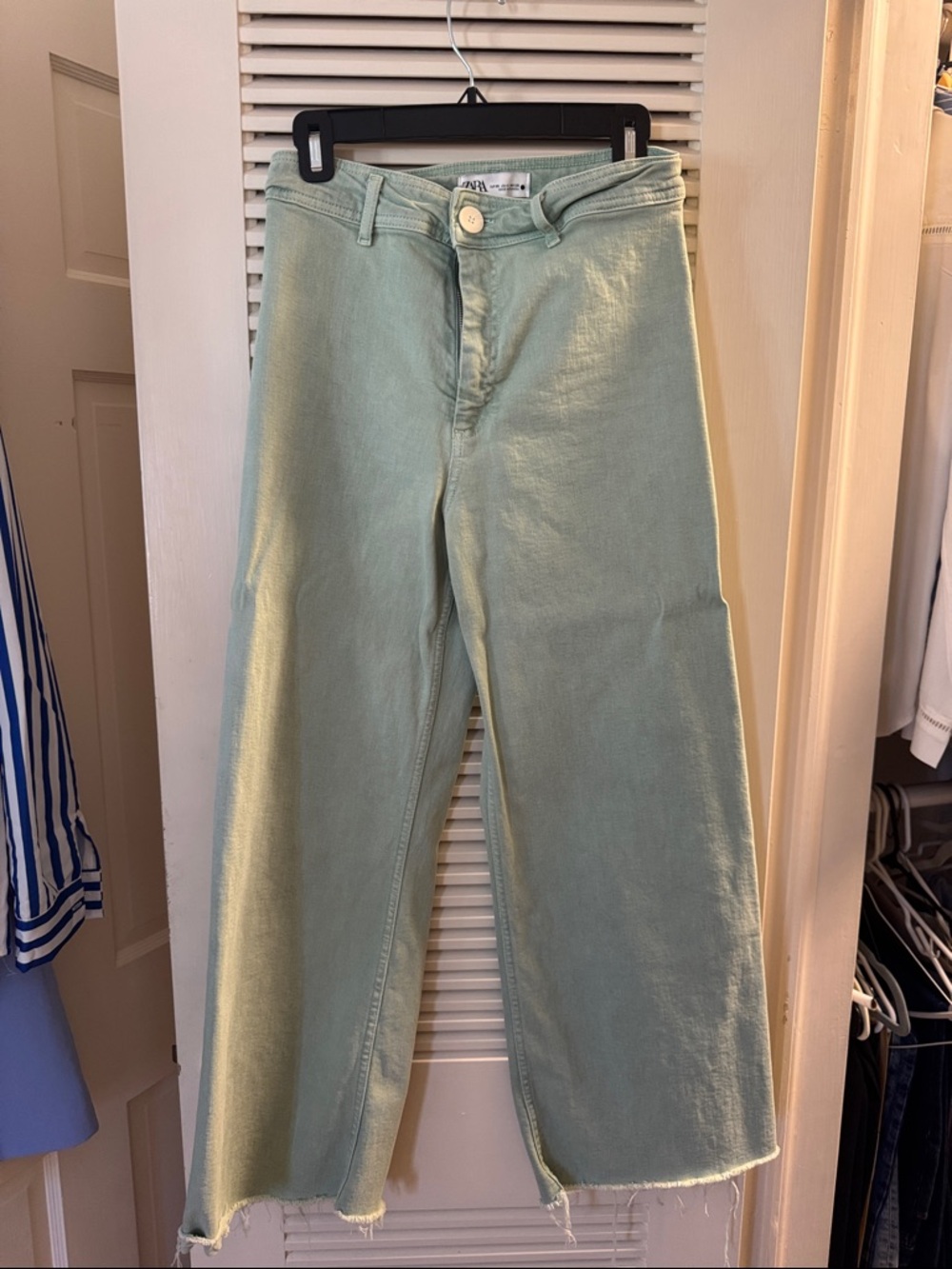 Wide Leg Sailor Marine Pants Jean Stretch